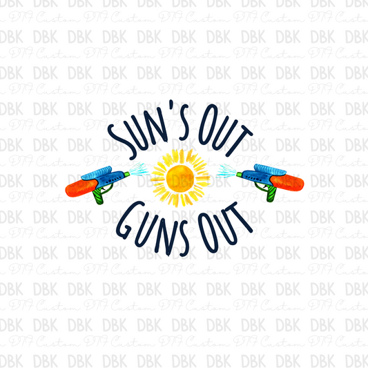 suns out guns out DTF Transfer S19