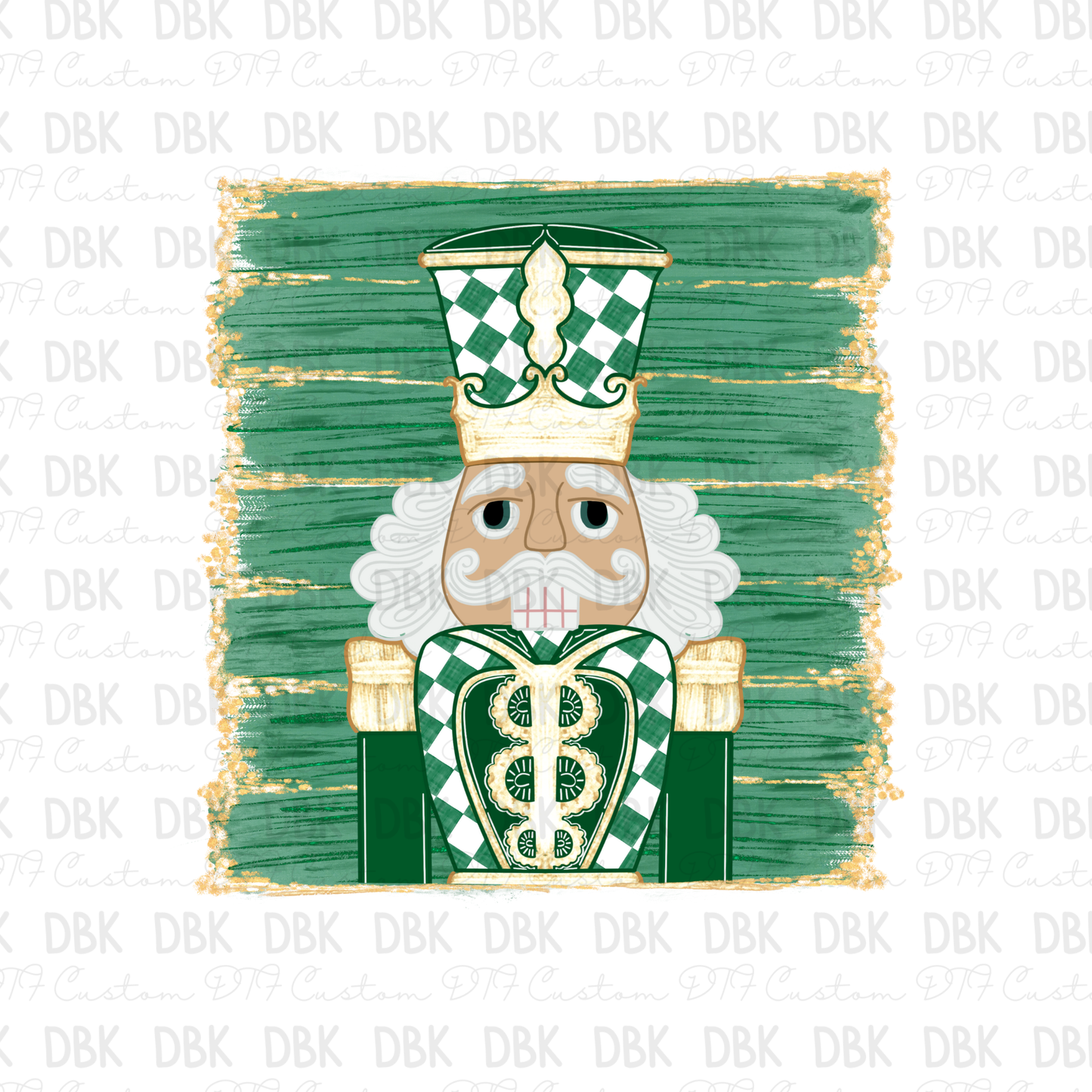 Green Nutcracker DTF Transfer