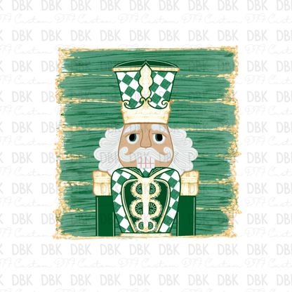Green Nutcracker DTF Transfer