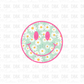 flower smiley DTF Transfer