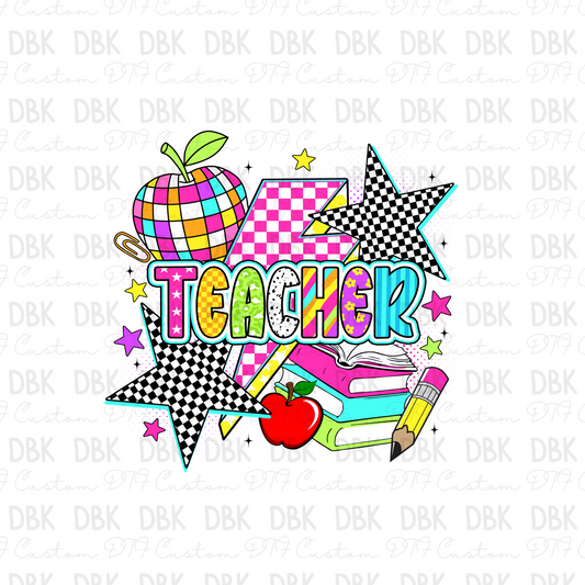 Teacher neon's DTF Transfer A257