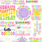 Summer Pre-Made Gang Sheet P181 YOUTH, TODDLER, INFANT