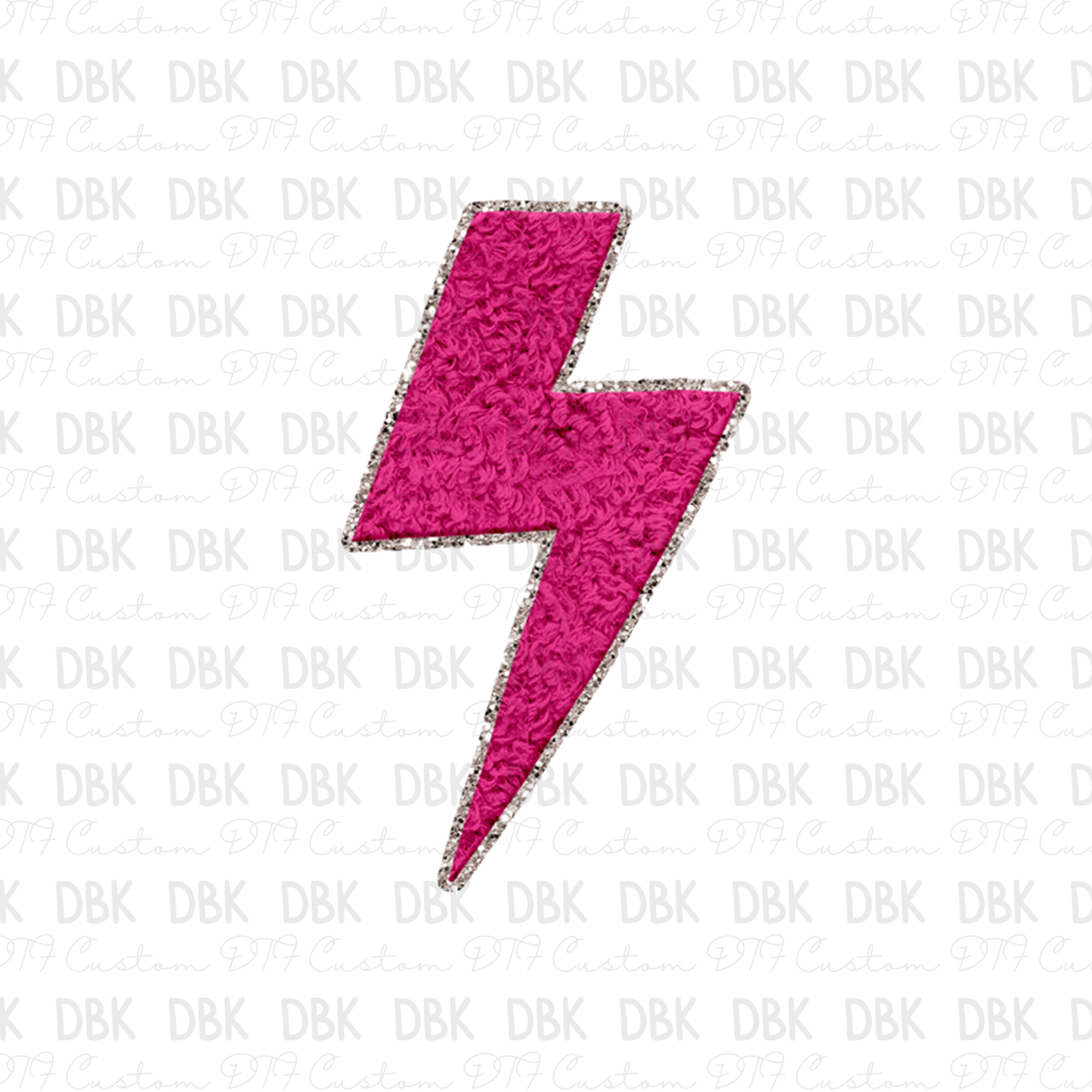 Pink Bolt DTF Transfer B201