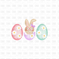 Girl eggs DTF Transfer