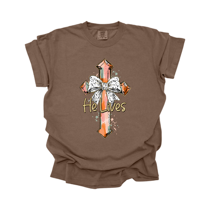 He Lives Cross DTF Transfer FT134