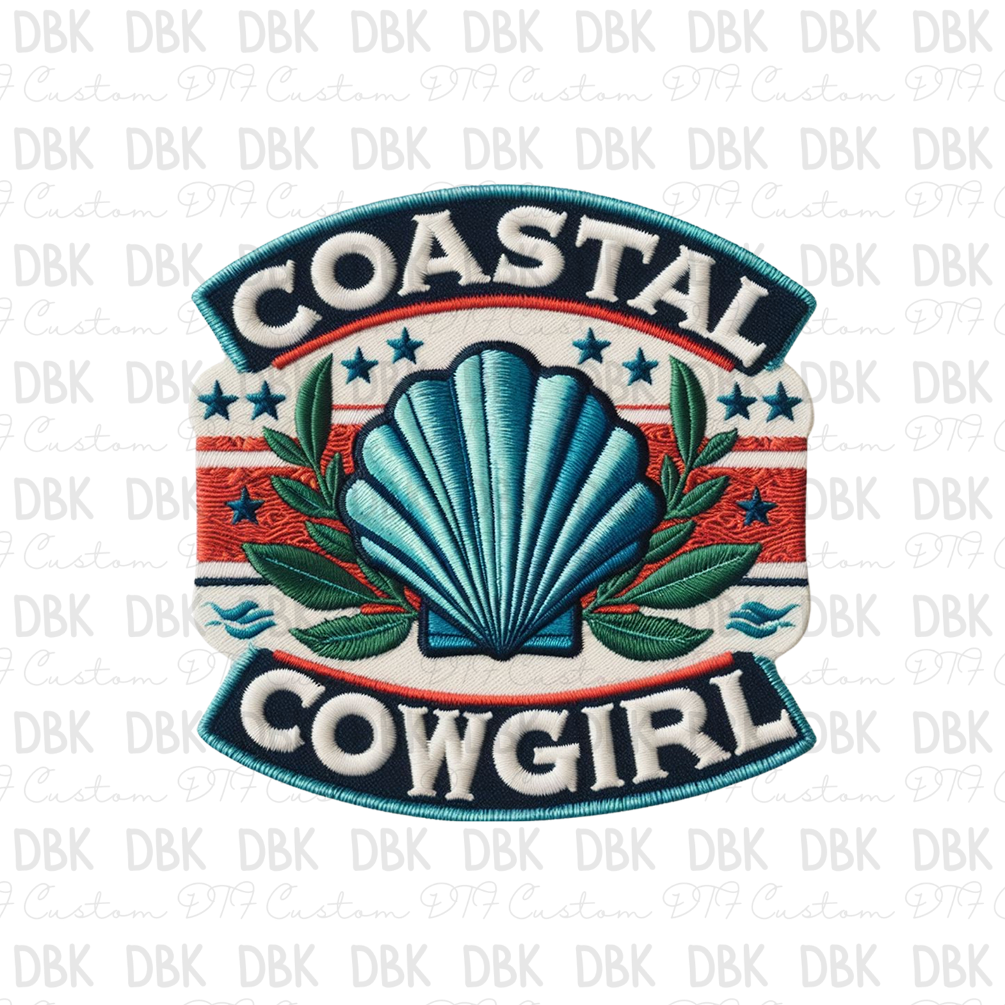 Costal Cowgirl DTF transfer B30