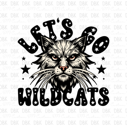 Let’s go Wildcats DTF Transfer M22