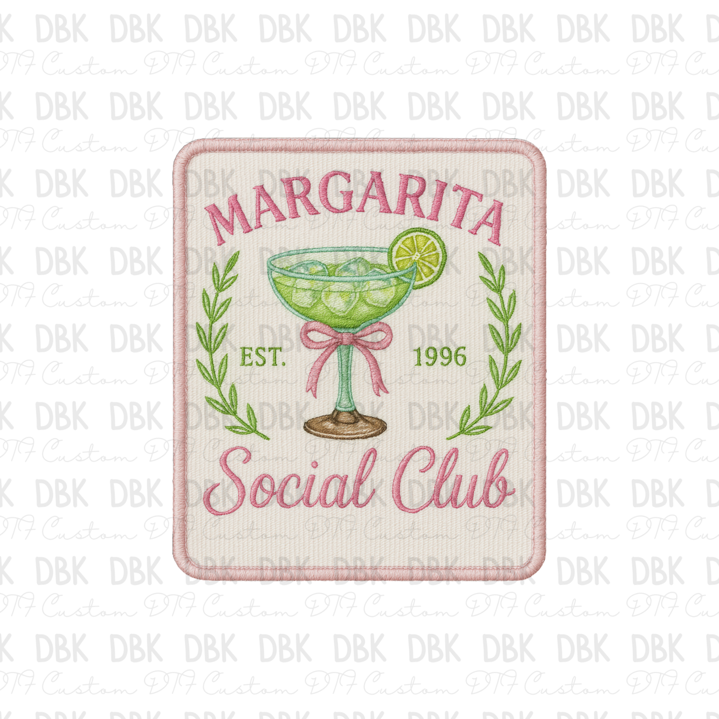 Marg social club DTF transfer B351