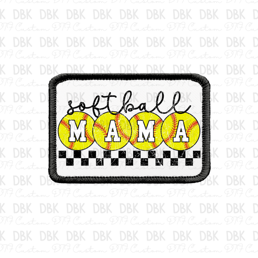 Softball mama DTF Transfer B208