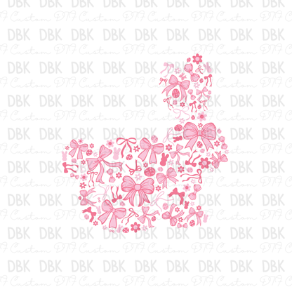 Bunny of Bows DTF Transfer W17