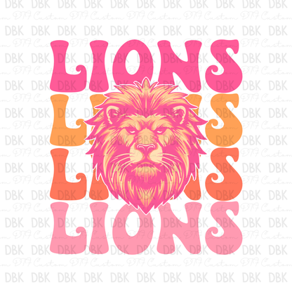 Lions DTF Transfer M20