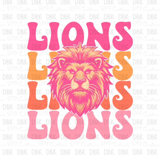 Lions DTF Transfer M20