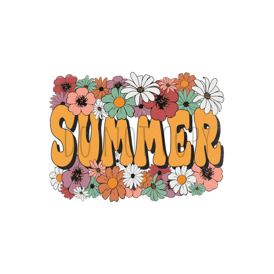 Summer Floral DTF Transfer S47