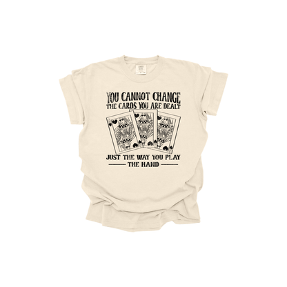 You cannot change the cards you are dealt DTF transfer BLACK I297