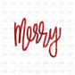 Merry RED DTF transfer E264