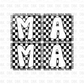 Mama DTF Transfer BLACK N251