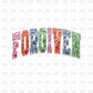 Forgiven glitter DTF transfer W7