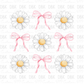 flower and bows DTF Transfer