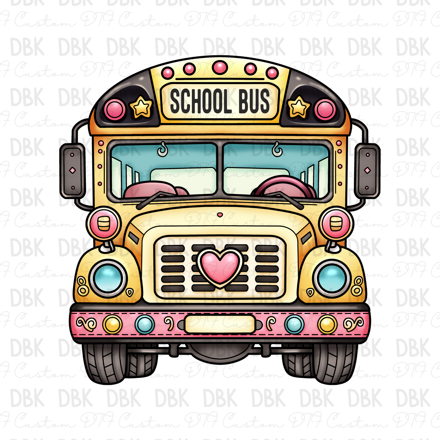 School Bus DTF Transfer A191