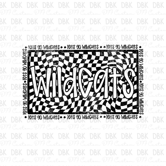Wildcats DTF transfer BLACK M139