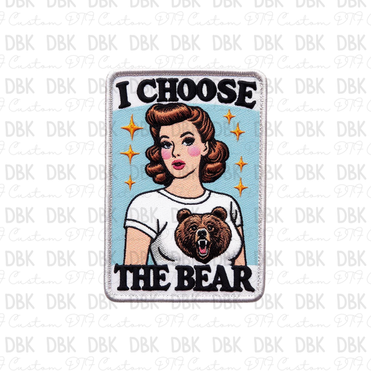 I choose the bear DTF transfer B35