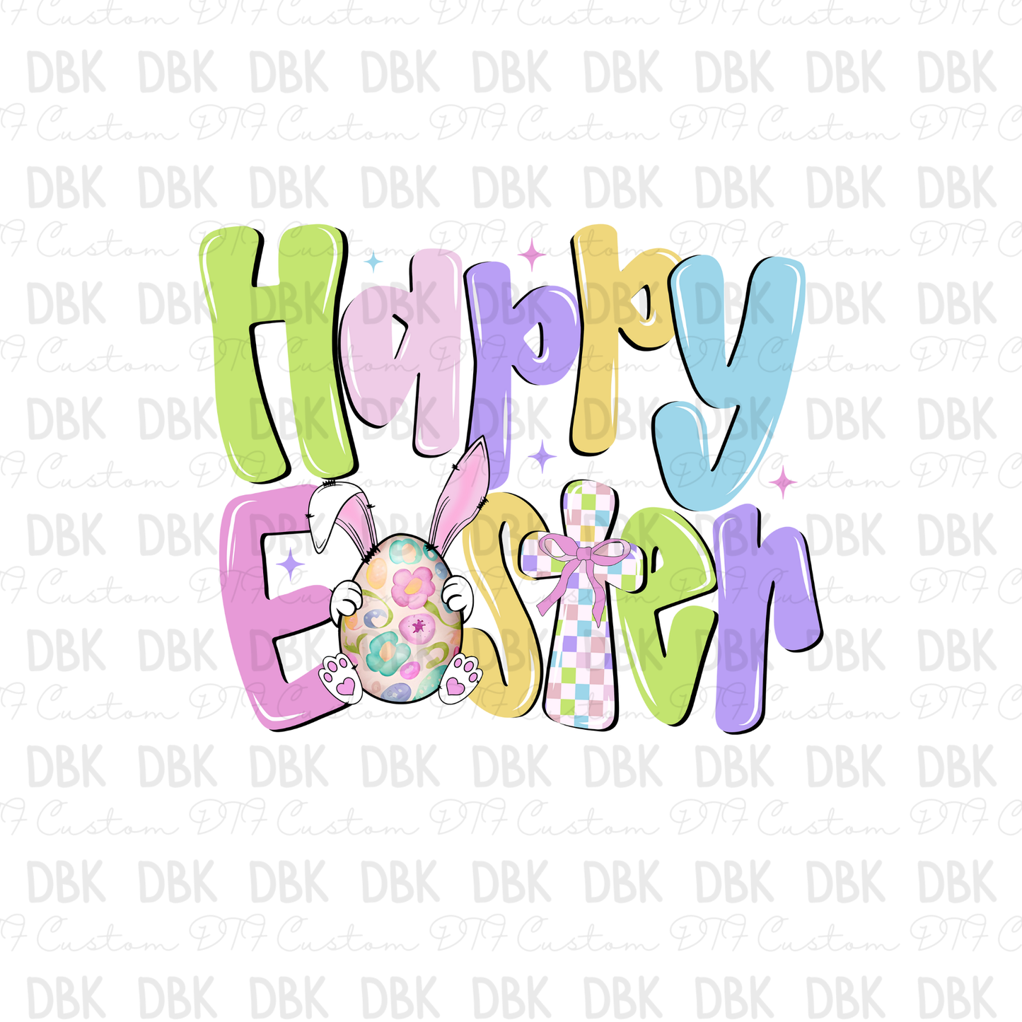 Happy Easter DTF Transfer W61