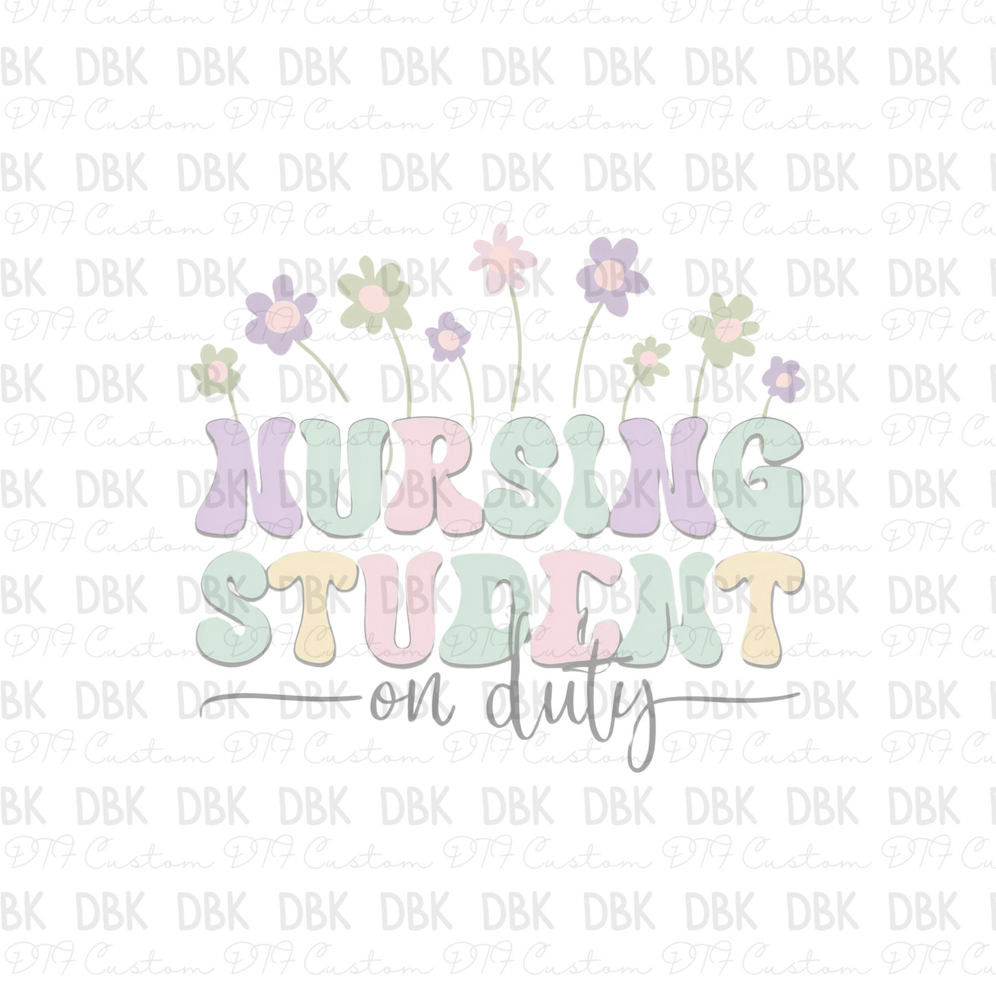 Nursing Student on duty DTF Transfer