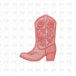 Pink Boot DTF transfer B354
