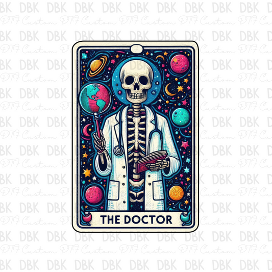 The doctor tarot card DTF transfer