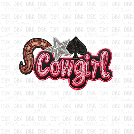Cowgirl DTF transfer B98