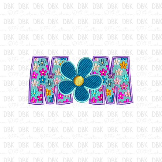 MOM floral DTF transfer N104