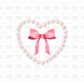 Pink Pearl Bow DTF Transfer