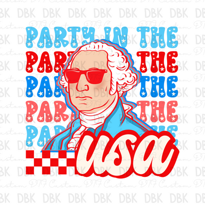 Party in the USA DTF Transfer R156
