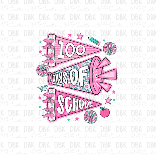 100 days of school cheer DTF Transfer A262