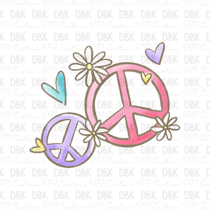 Peace DTF transfer K100