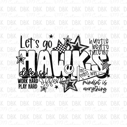 Hawks DTF Transfer