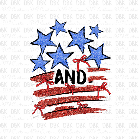 Stars & Stripes DTF Transfer R201