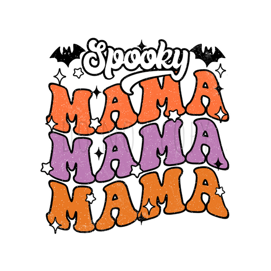 Spooky MAMA DTF transfer