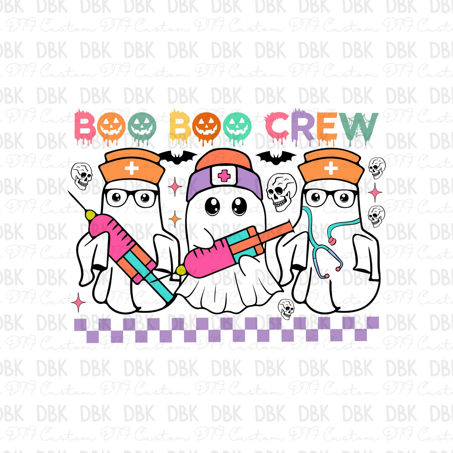 Boo boo crew DTF transfer H147