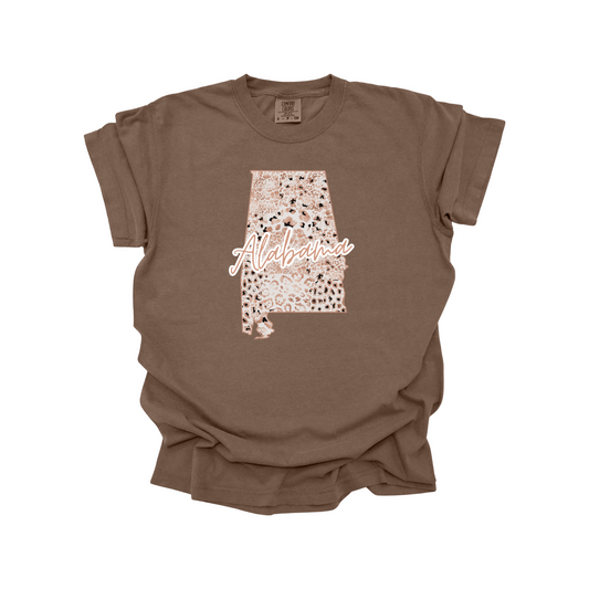 Alabama Rose Gold Leopard Digital Download