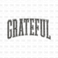 Grateful DTF Transfer GREY EW1