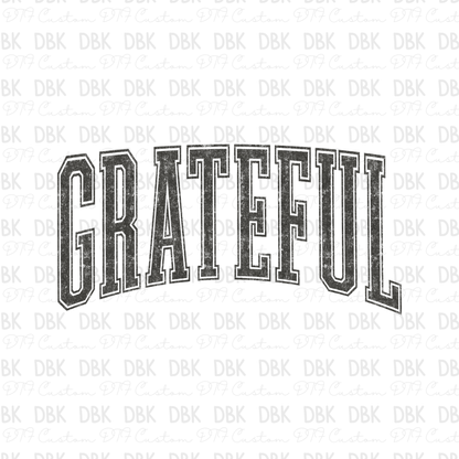 Grateful DTF Transfer GREY EW1