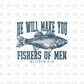 Fishes of men DTF Transfer BLUE FT8
