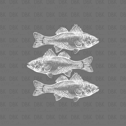 Fish DTF Transfer WHITE