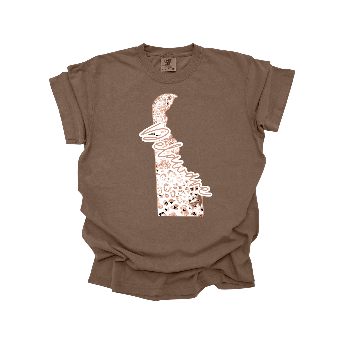 Delaware Rose Gold Leopard Digital Download