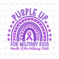 Purple up DTF Transfer