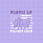 Purple up for Military child DTF Transfer