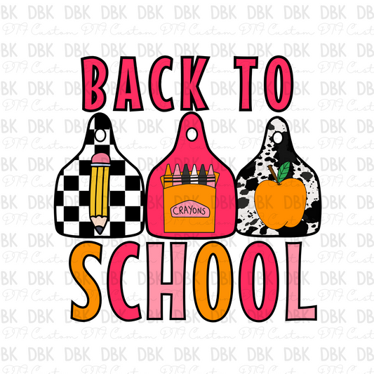 Back to School DTF Transfer A169