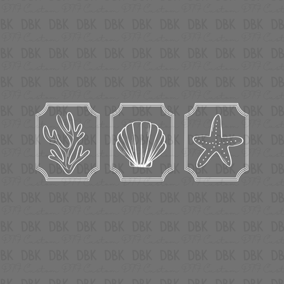 Shells DTF Transfer WHITE