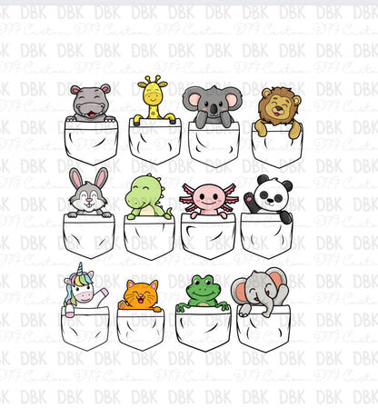 Animal Pocket DTF Transfer (BUNDLE)